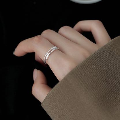Twin Band Embrace Ring