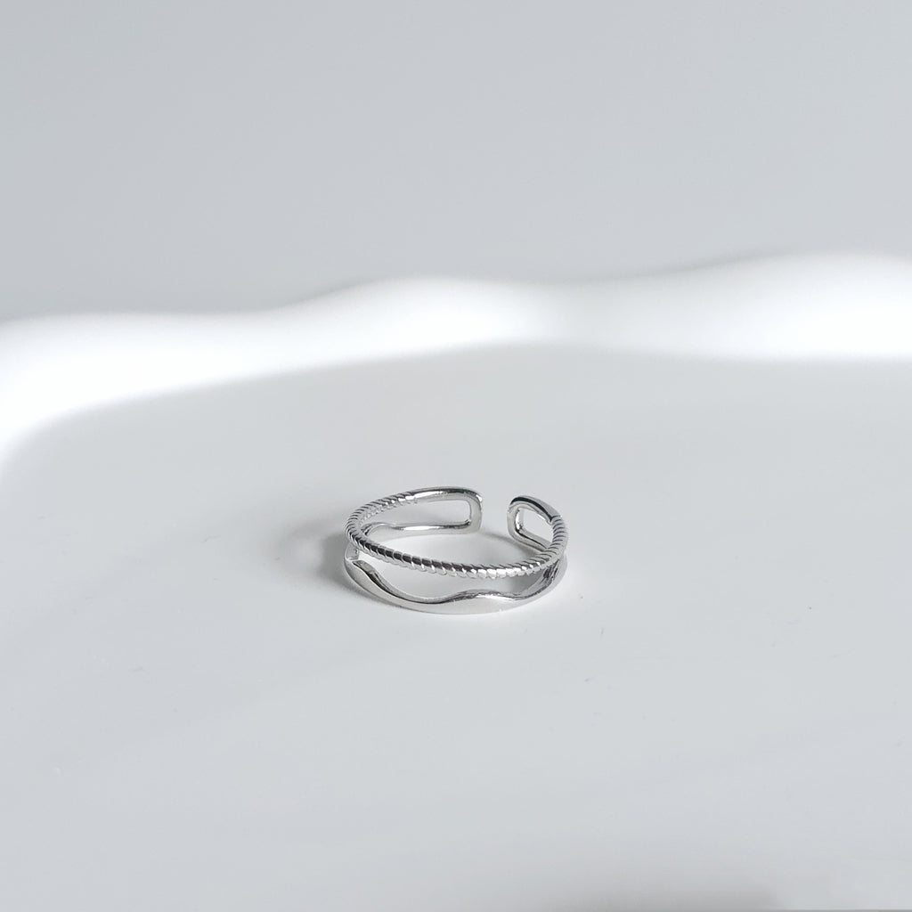 Twin Band Embrace Ring