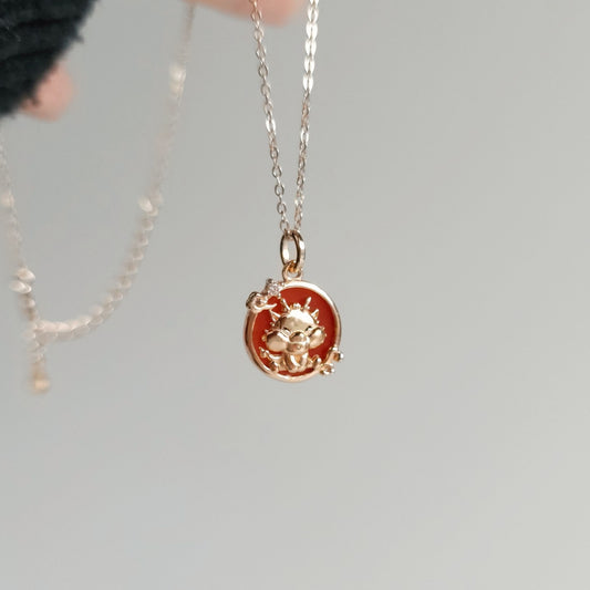 Auspicious Cute Dragon Necklace